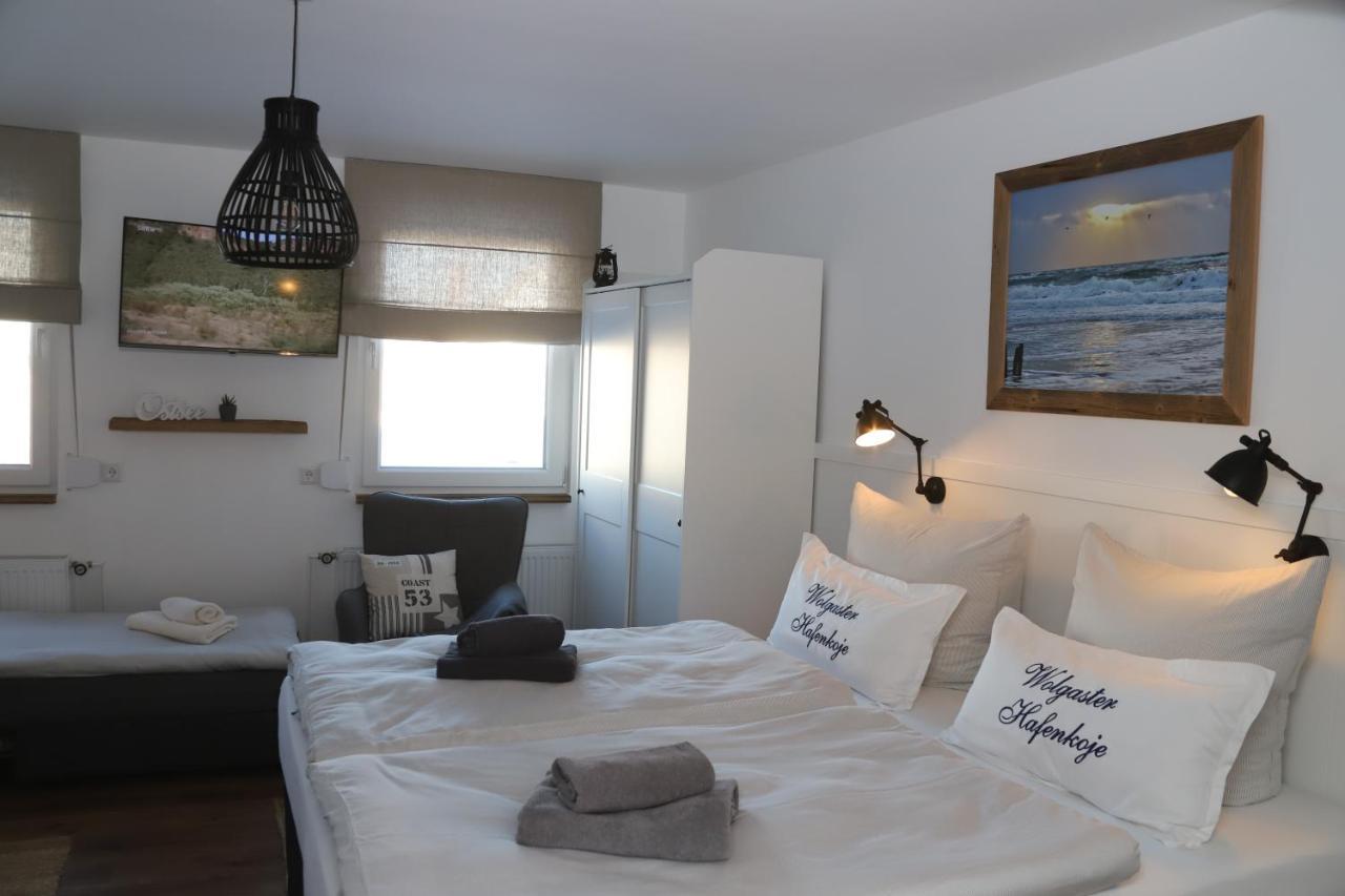 Hafenkoje Zum Anker Apartment Wolgast Bagian luar foto